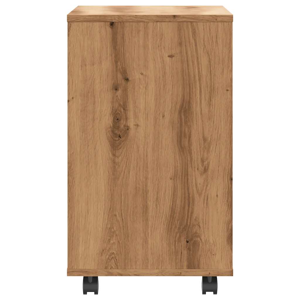 sidebord 70x35x55 cm konstrueret træ kunsteg - Image 5