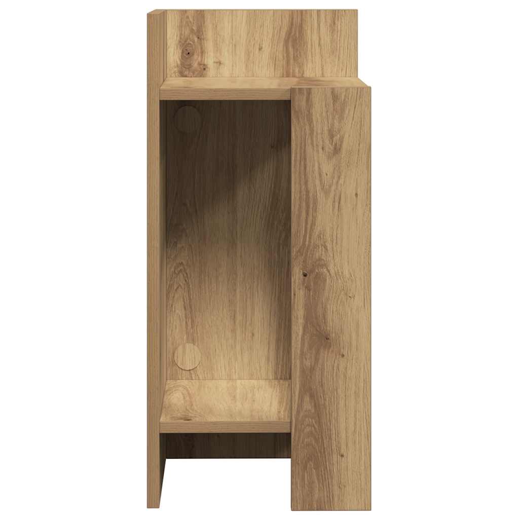 Sideborde 2 stk med reol artisan eg 25,5x27x60 cm - Image 6