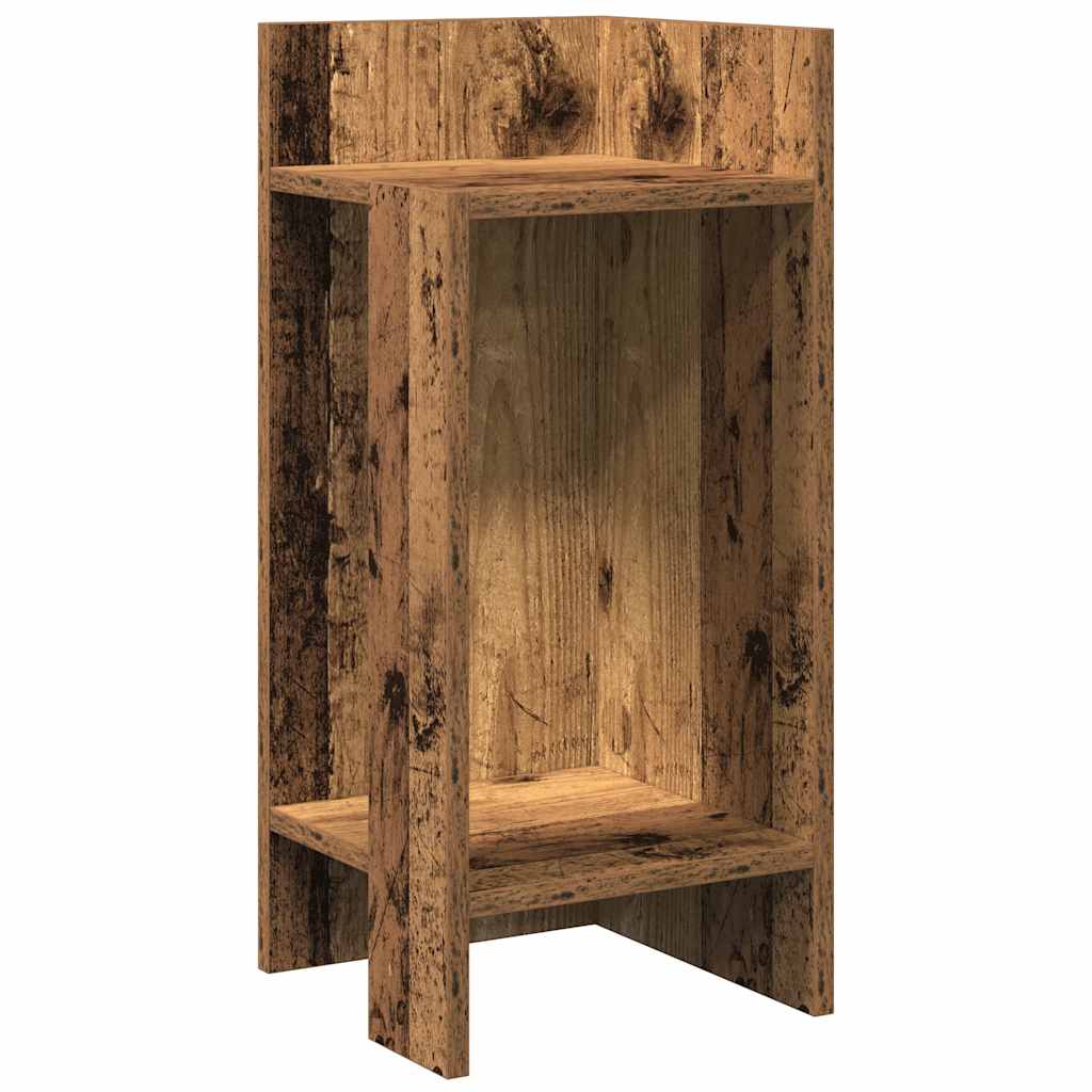 Sideborde 2 stk med reol gammelt træ 25,5x27x60 cm - Image 4