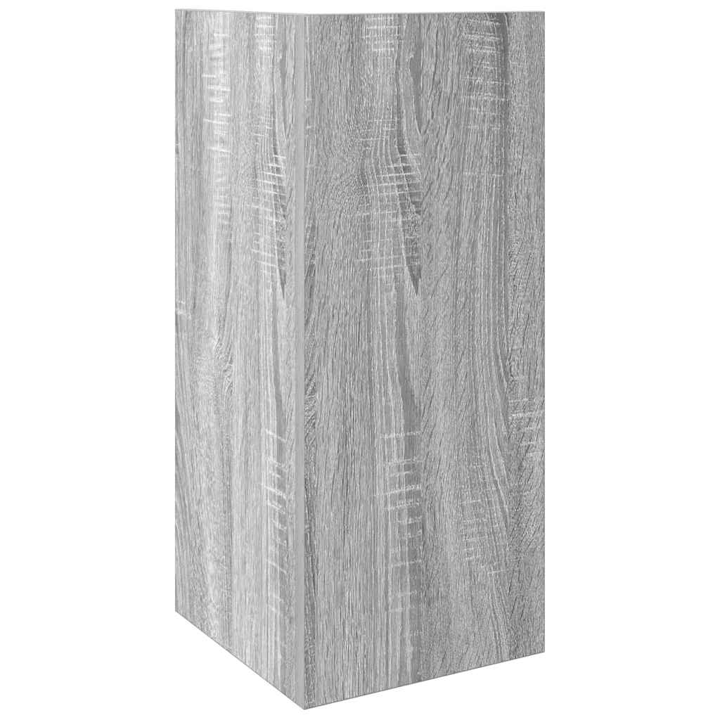 Sideborde 2 stk med reol sonoma 25,5x27x60 cm - Image 7