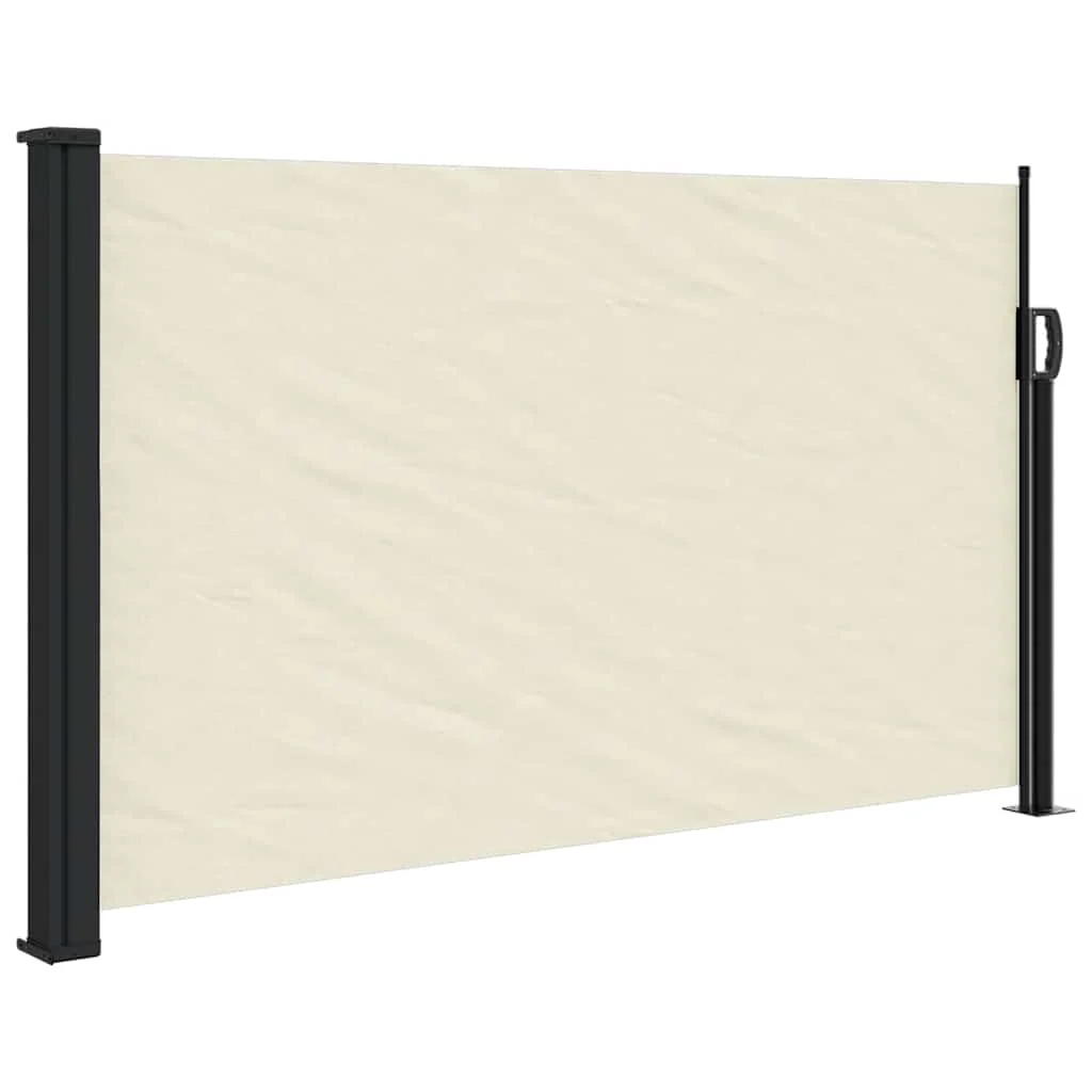 sidemarkise 120x500 cm sammenrullelig cremefarvet - Image 2