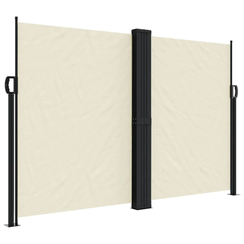 sidemarkise 160x1000 cm sammenrullelig cremefarvet - Image 2