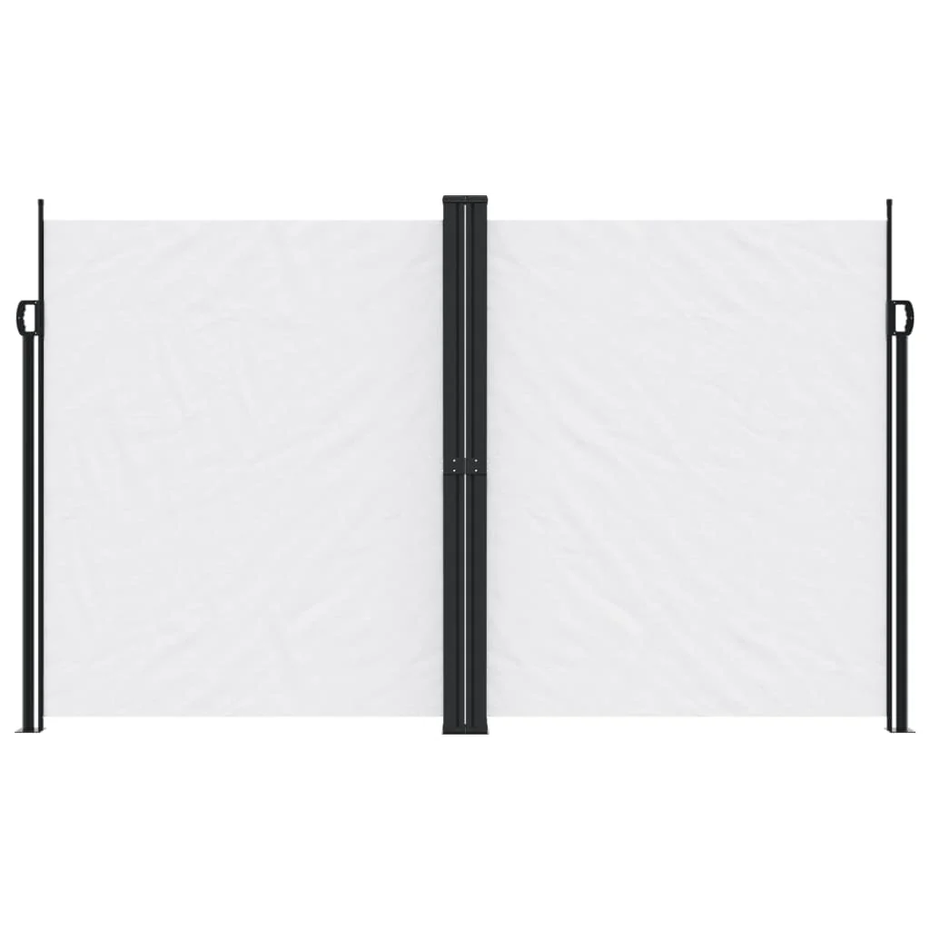 sidemarkise 200x1000 cm sammenrullelig hvid - Image 3