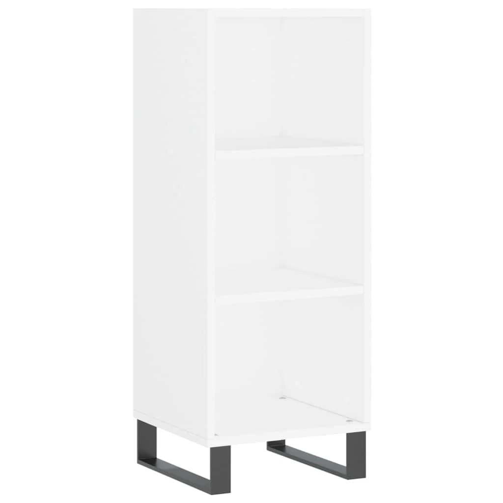skab 34,5x34x180 cm konstrueret træ hvid - Image 7