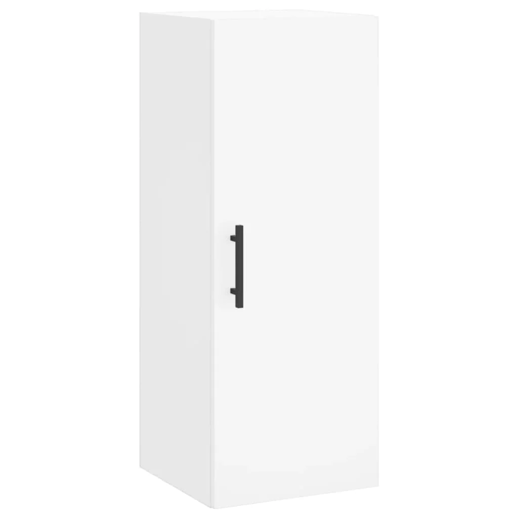 skab 34,5x34x180 cm konstrueret træ hvid - Image 7