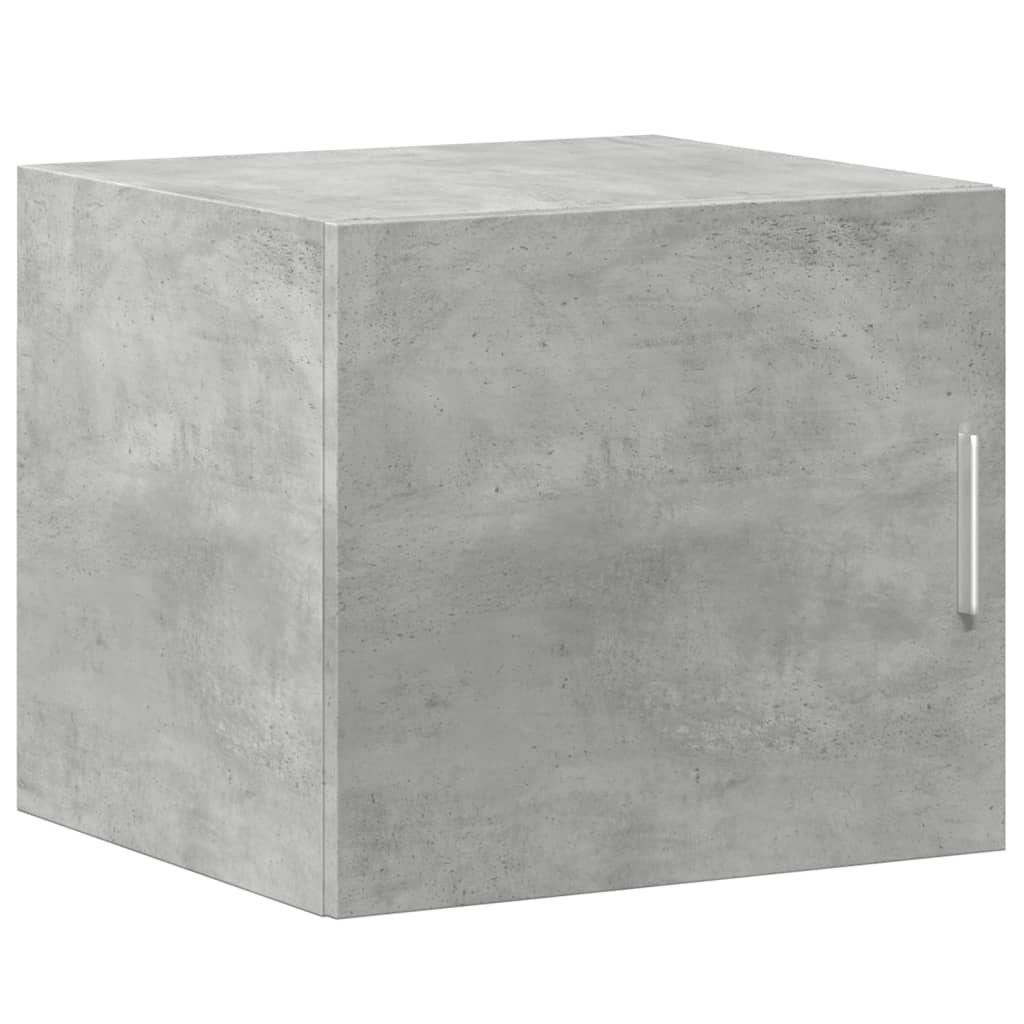 skab 45x42,5x225 cm smalt konstrueret træ betongrå - Image 5