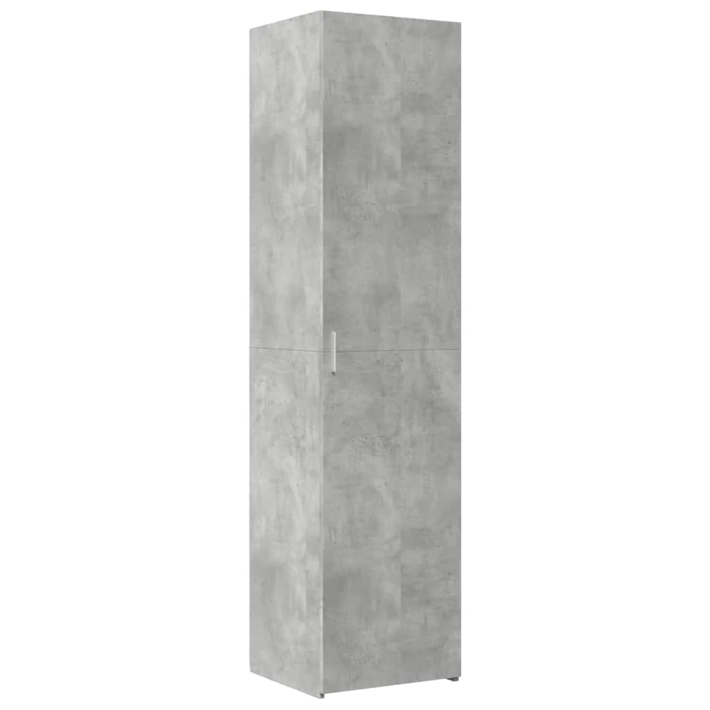 skab 45x42,5x225 cm smalt konstrueret træ betongrå - Image 6