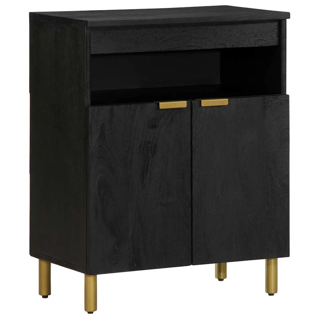 skab 60x33x75 cm konstrueret træ sort