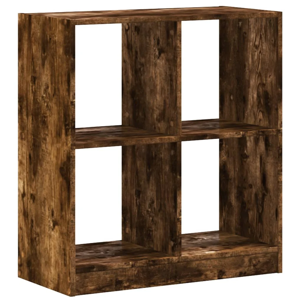 skab 68,5x32x75 cm konstrueret træ røget egetræ - Image 2