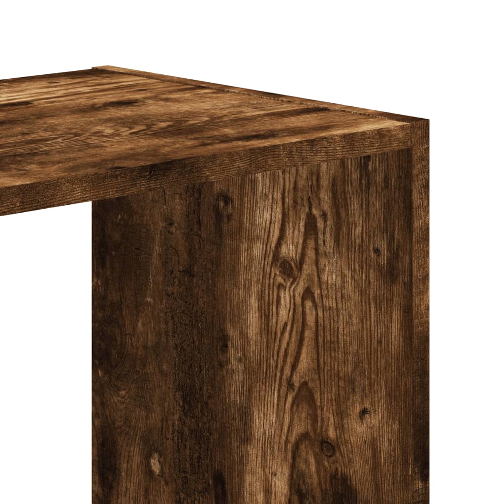skab 68,5x32x75 cm konstrueret træ røget egetræ - Image 7