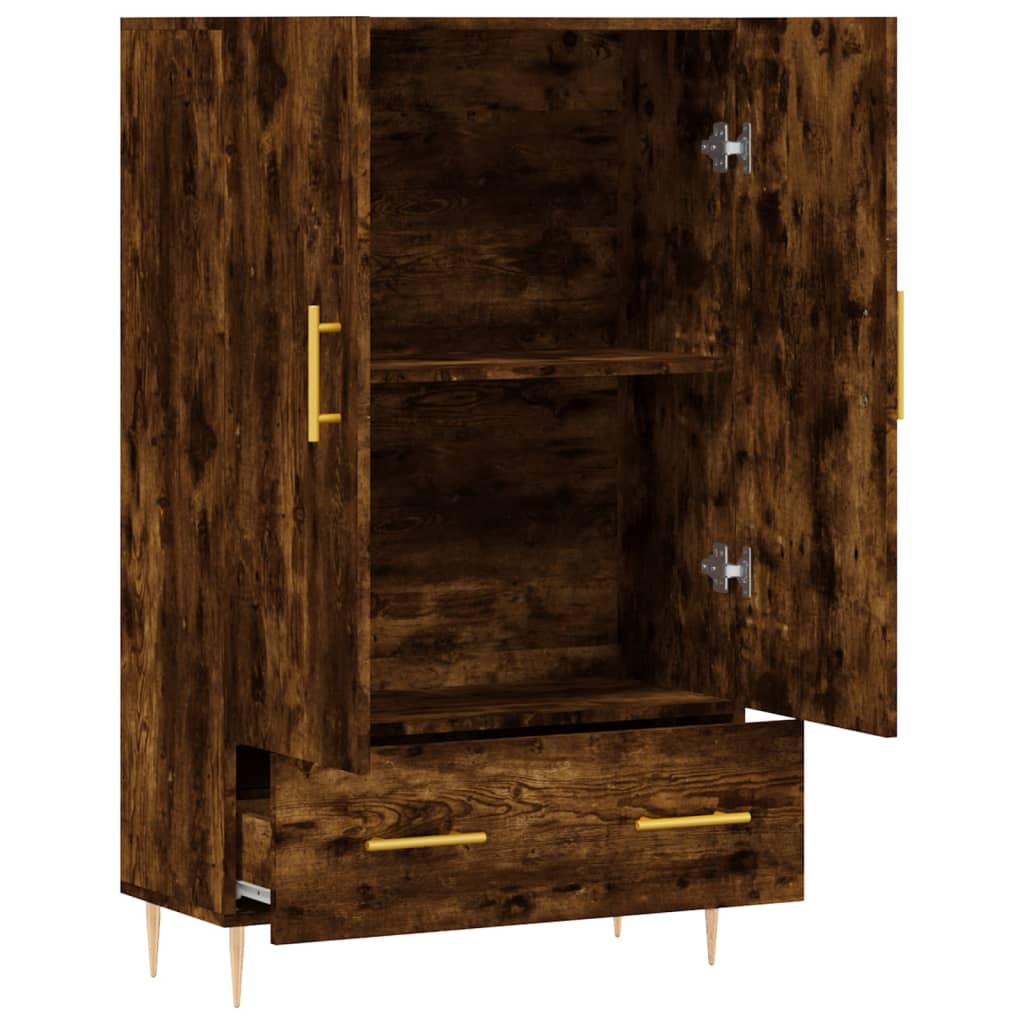 skab 69,5x31x115 cm konstrueret træ røget sonoma-eg - Image 5