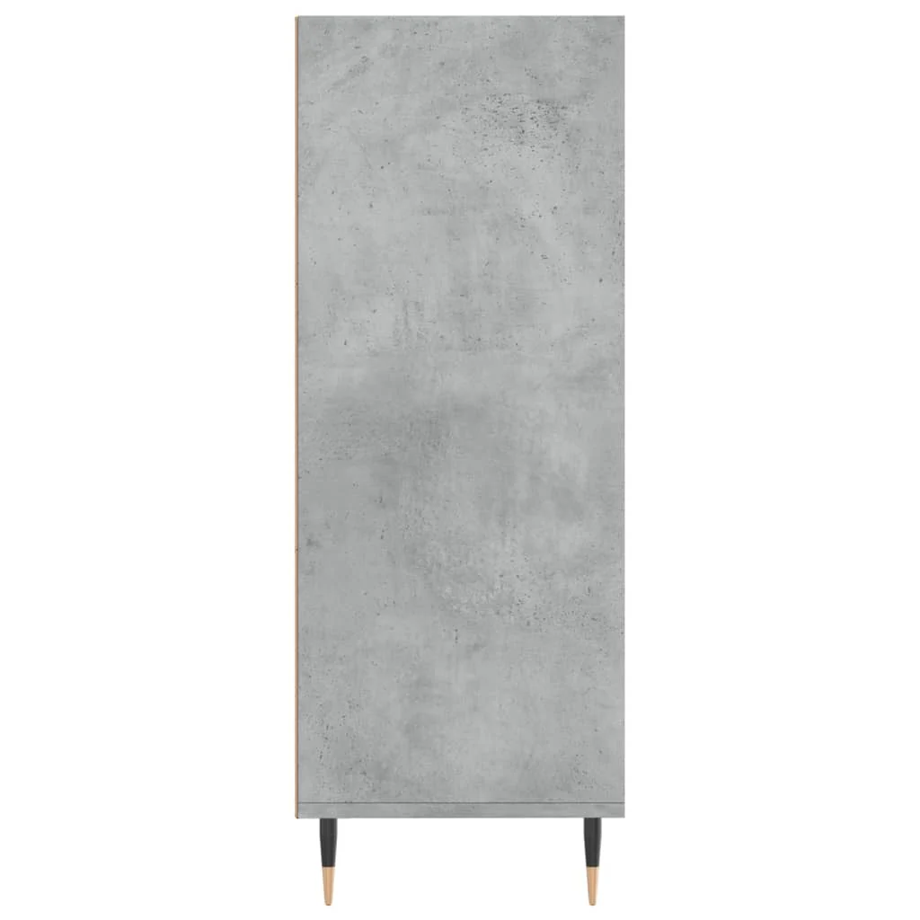 skab 69,5x32,5x90 cm konstrueret træ betongrå - Image 5