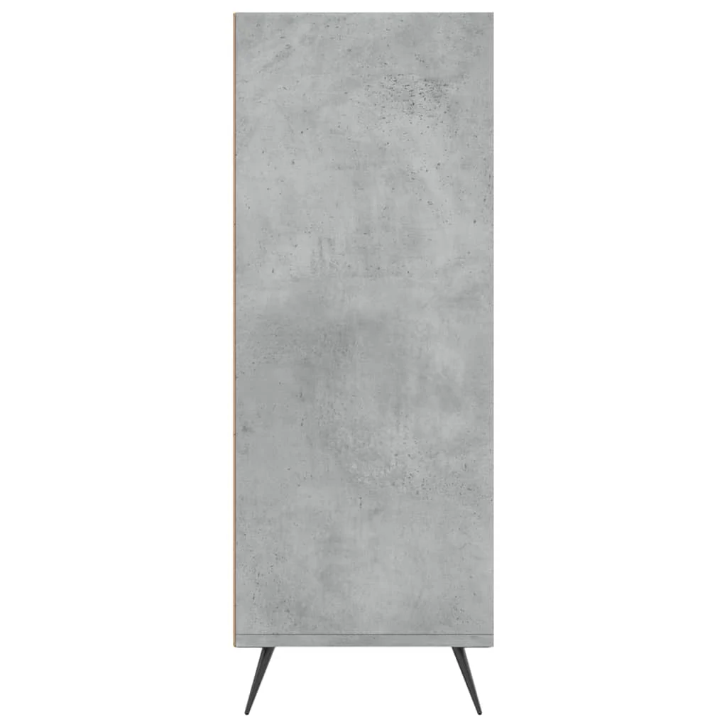 skab 69,5x32,5x90 cm konstrueret træ betongrå - Image 5