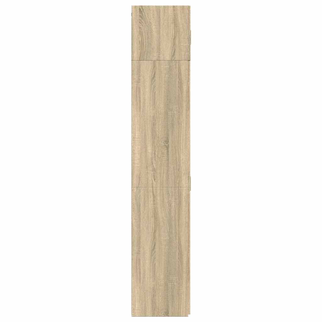skab 70x42,5x225 cm smalt konstrueret træ sonoma-eg - Image 7