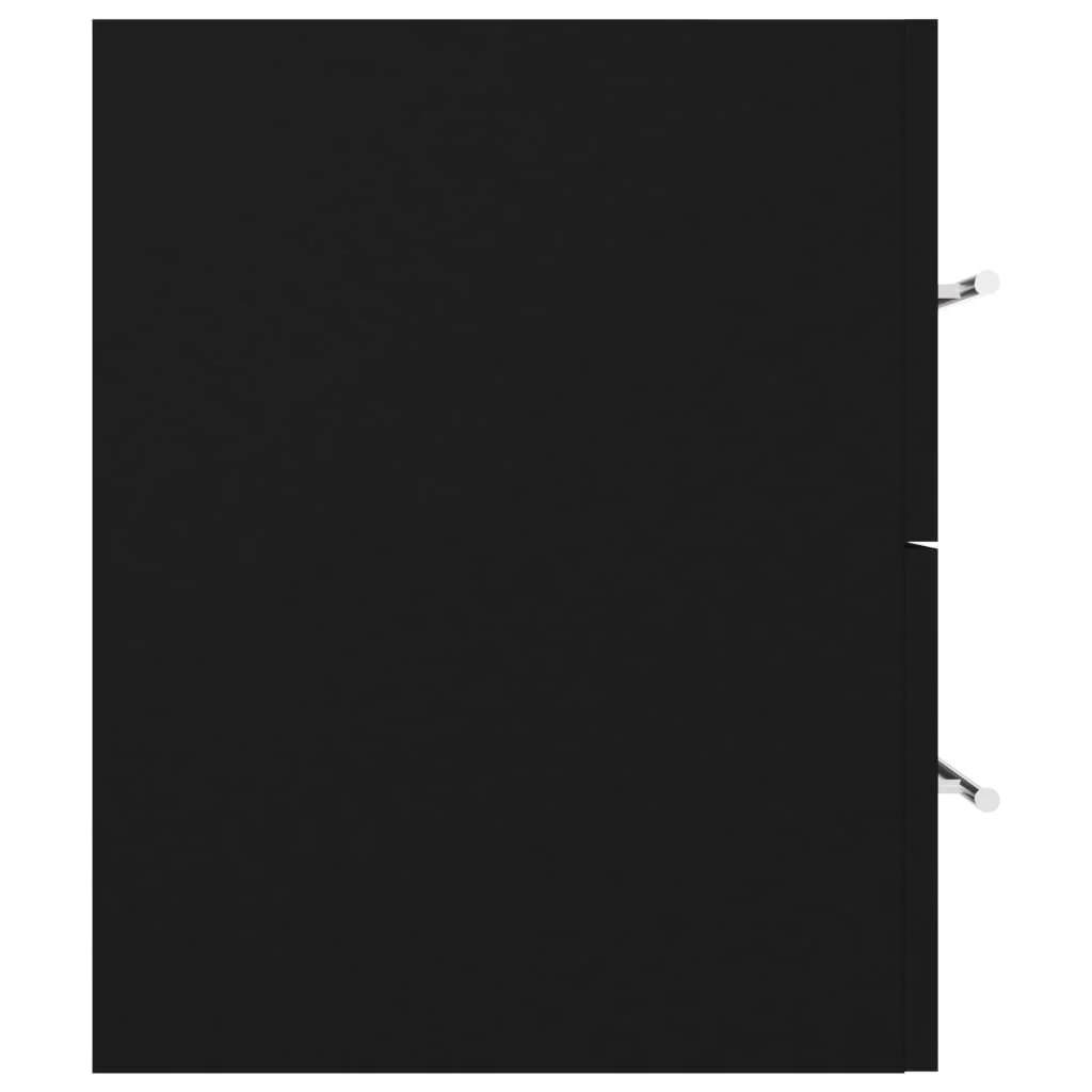 skab til håndvask 100x38,5x48 cm konstrueret træ sort - Image 5