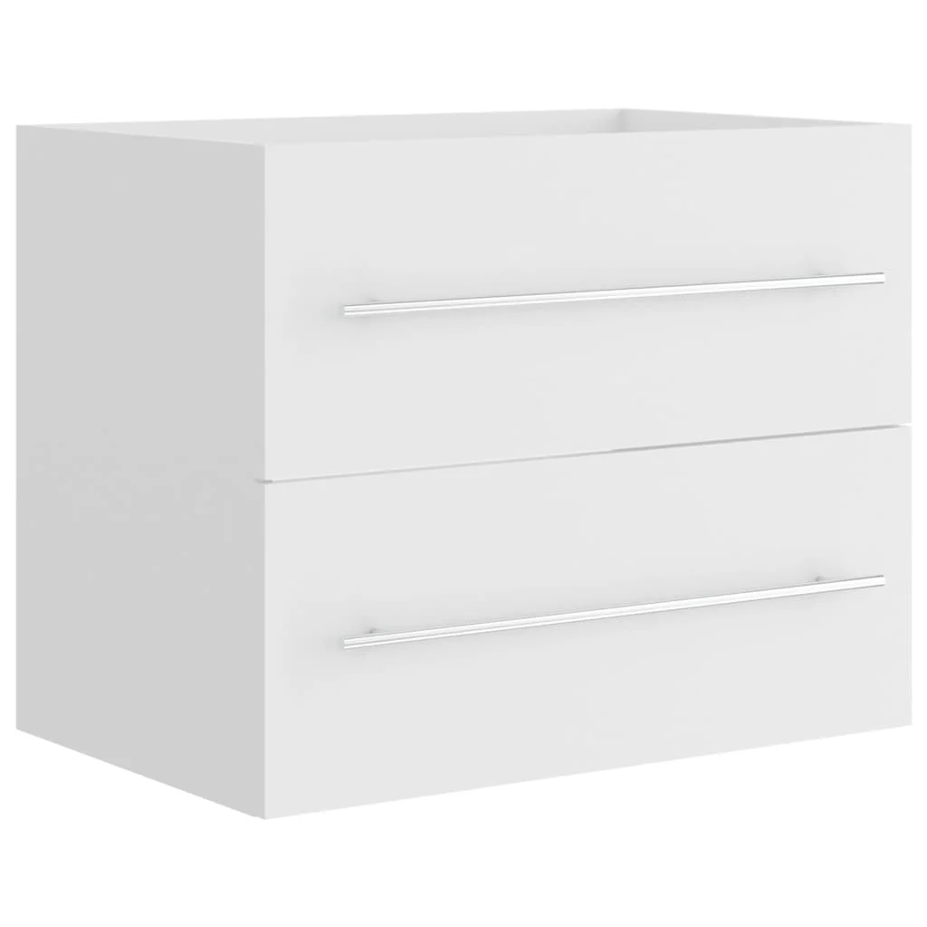 skab til håndvask 60x38,5x48 cm konstrueret træ hvid - Image 2