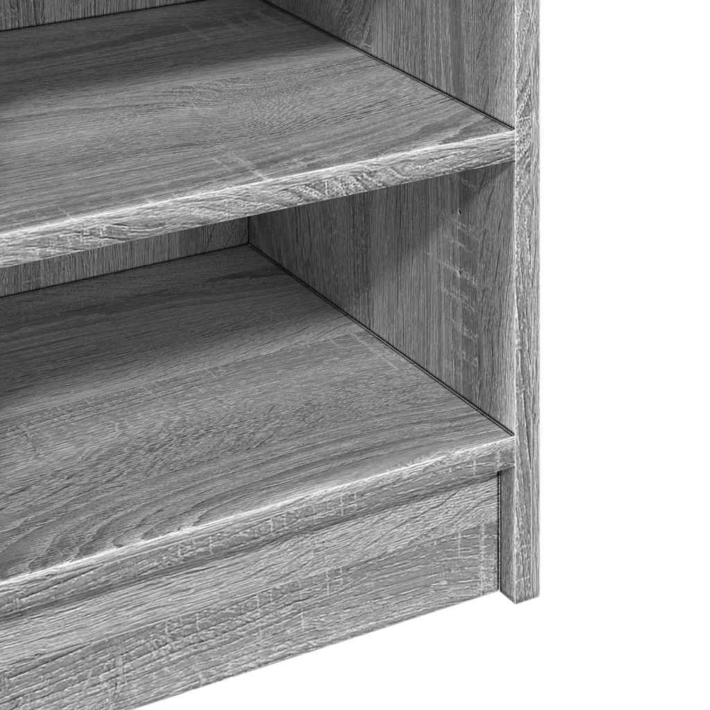 skab til håndvask 90x29x55 cm konstrueret træ grå sonoma-eg - Image 8