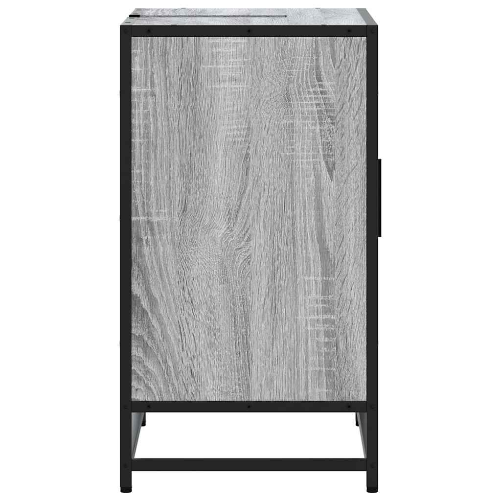 skab til håndvask til badeværelse 65x33x60 cm grå sonoma-eg - Image 7