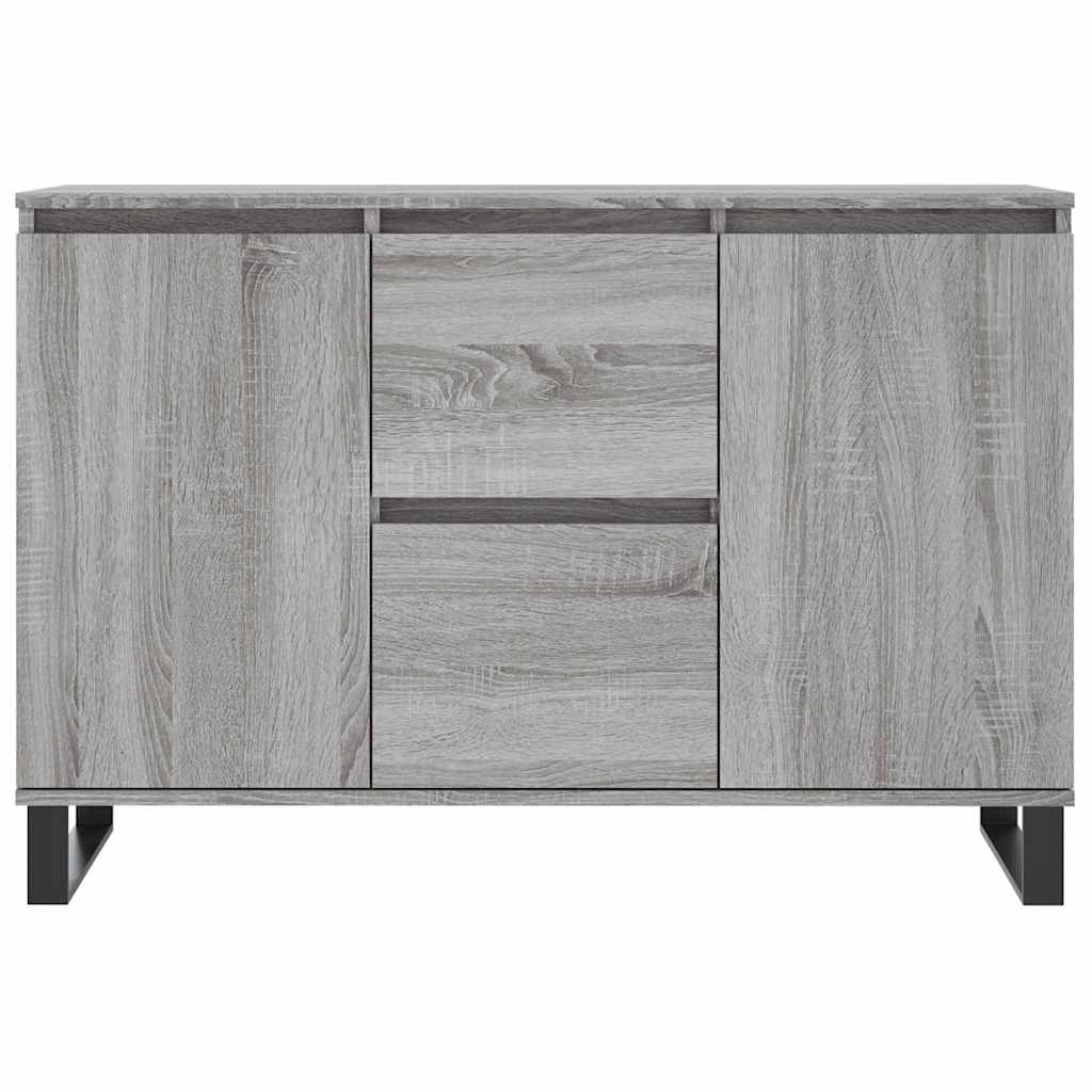 skænk 101,5x35x70 cm konstrueret træ grå sonoma-eg - Image 5