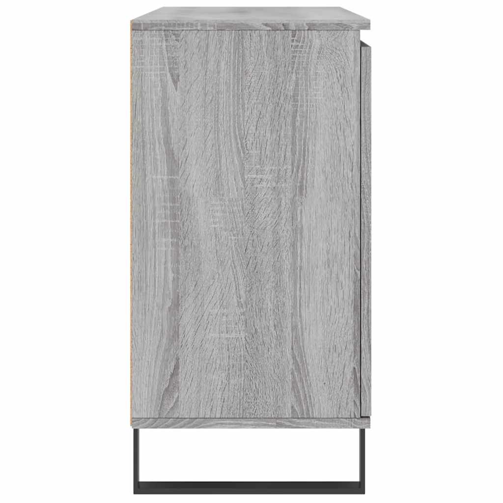 skænk 101,5x35x70 cm konstrueret træ grå sonoma-eg - Image 7