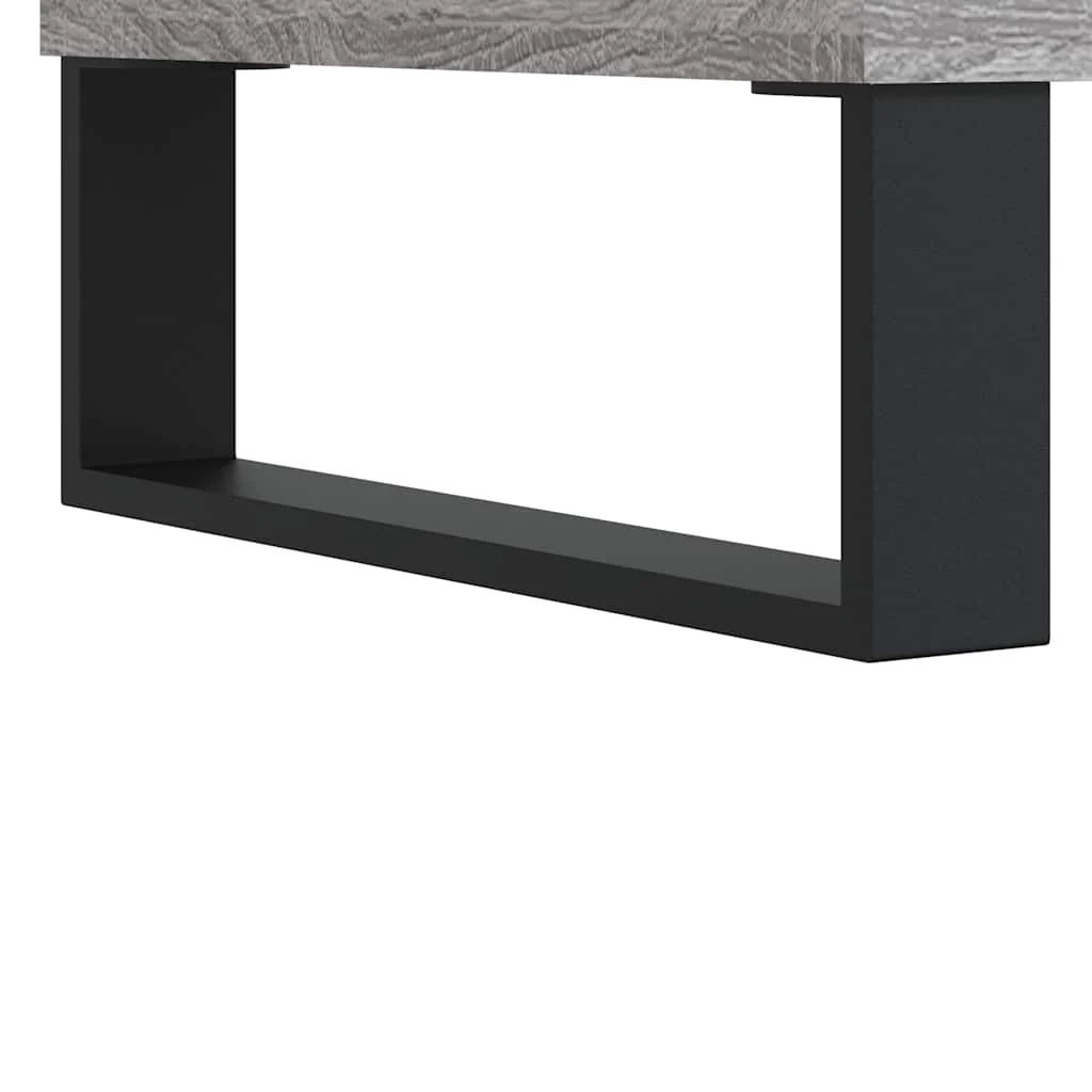 skænk 101,5x35x70 cm konstrueret træ grå sonoma-eg - Image 8