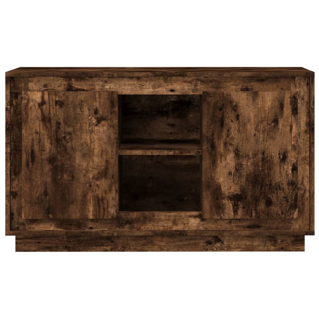 skænk 102x35x60 cm konstrueret træ røget egetræsfarve - Image 5
