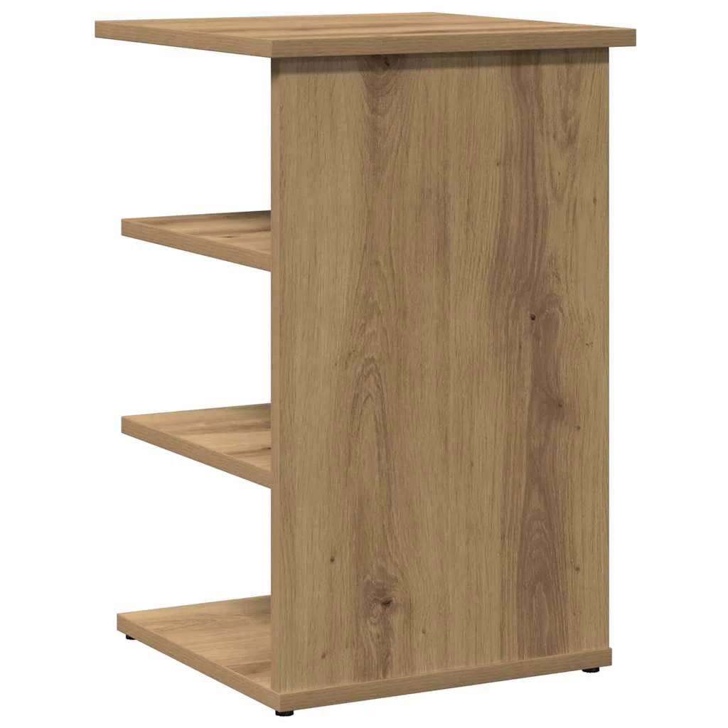 skænk 35x35x55 cm konstrueret træ egetræsfarve - Image 6