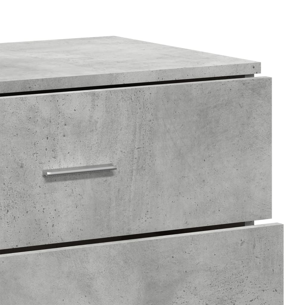 skænk 60x39x80 cm konstrueret træ betongrå - Image 8