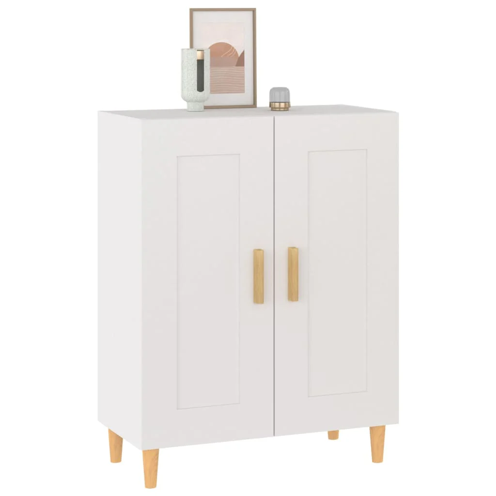 skænk 69,5x34x90 cm konstrueret træ hvid - Image 5