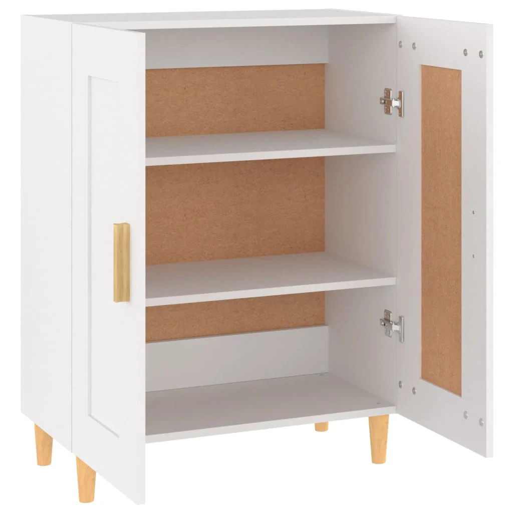skænk 69,5x34x90 cm konstrueret træ hvid - Image 7
