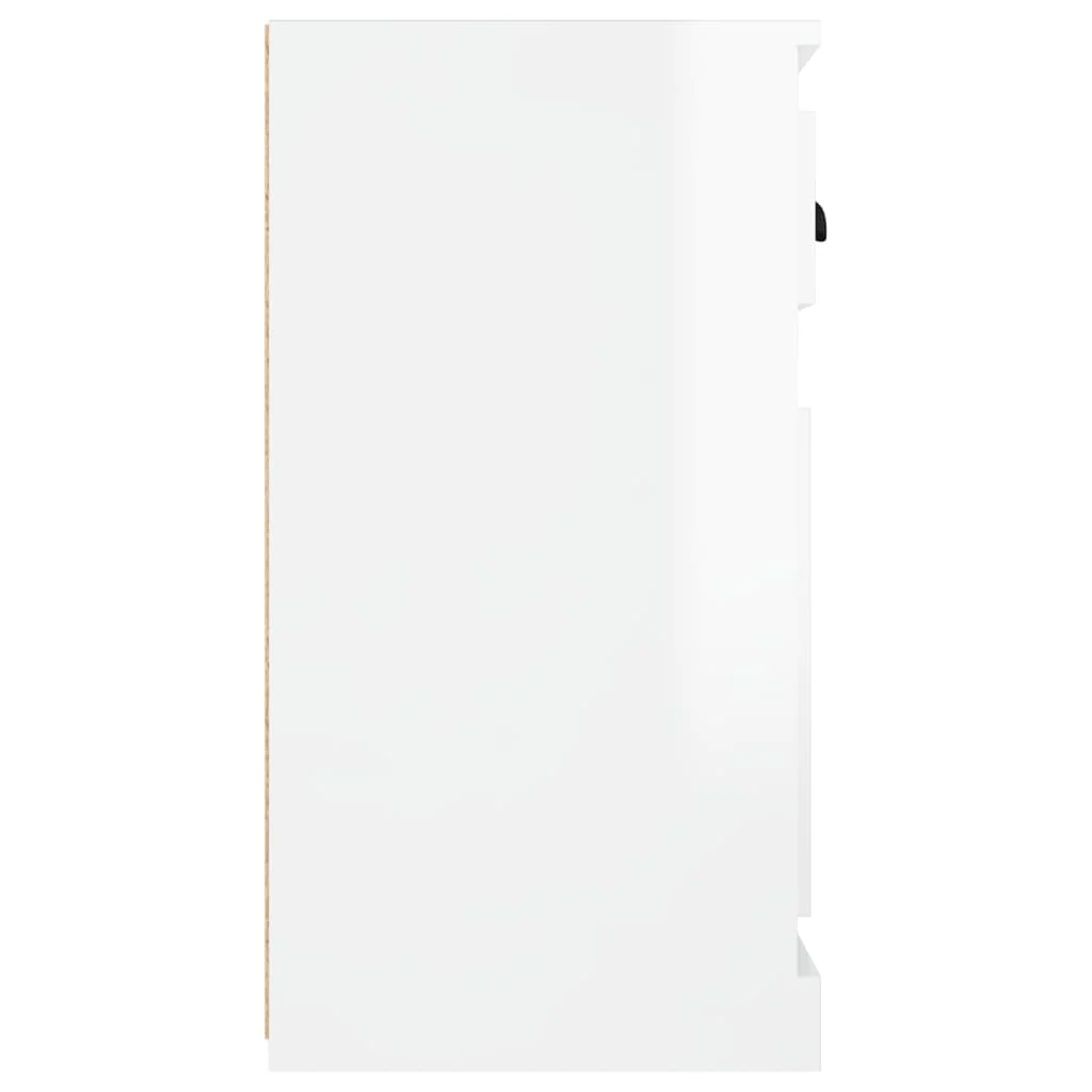 skænk 70x35,5x67,5 cm konstrueret træ hvid højglans - Image 7