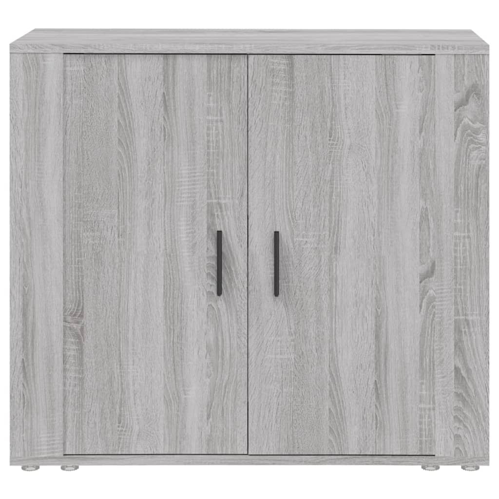 skænk 80x33x70 cm konstrueret træ grå sonoma-eg - Image 3