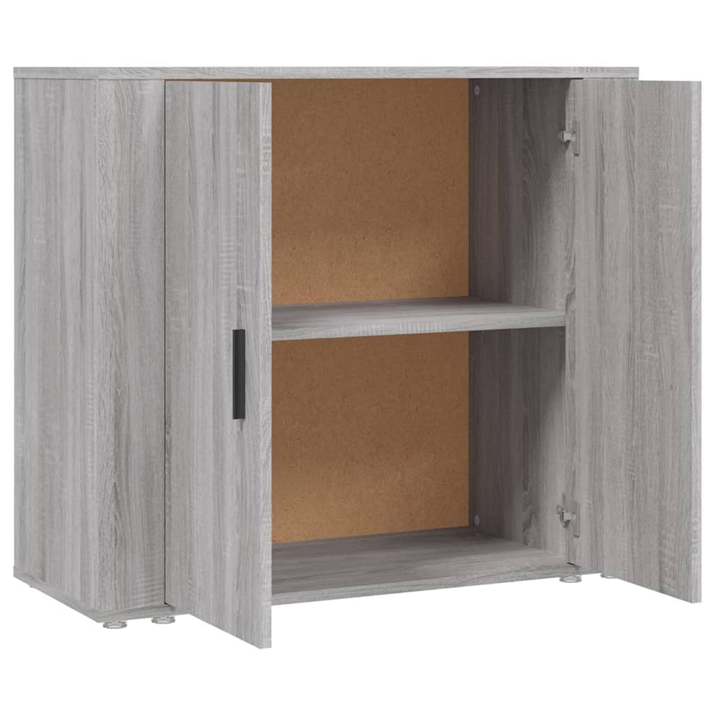 skænk 80x33x70 cm konstrueret træ grå sonoma-eg - Image 4