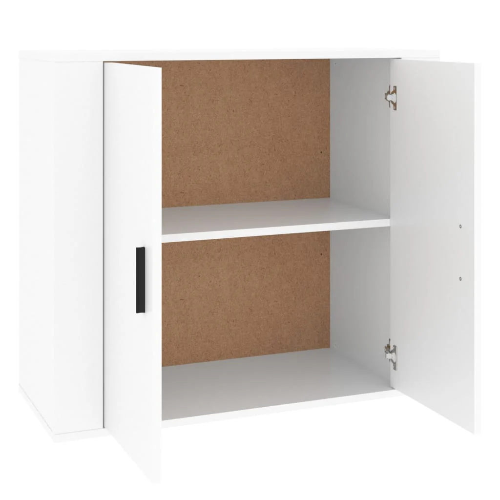 skænk 80x33x70 cm konstrueret træ hvid - Image 4