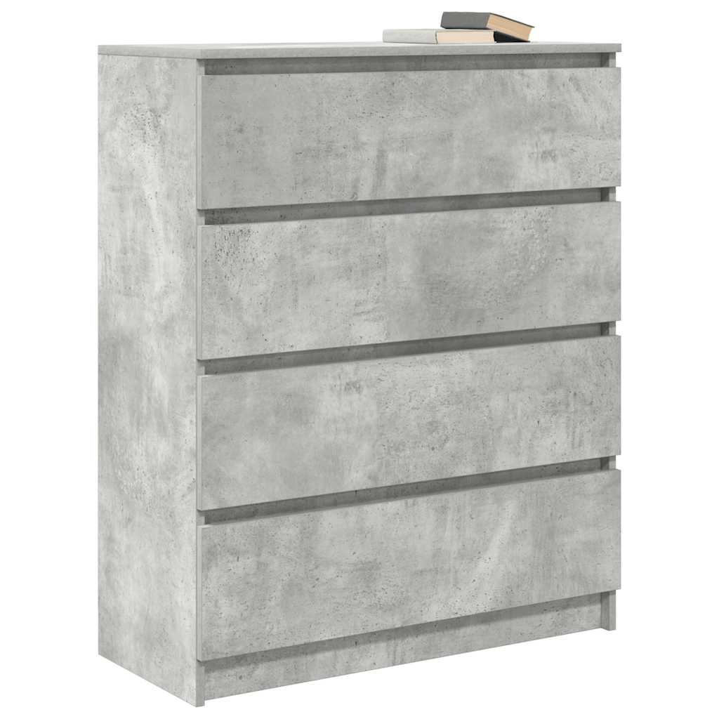 skænk 80x35x99 cm konstrueret træ betongrå - Image 4