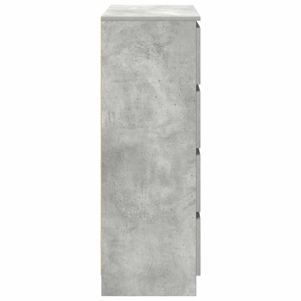 skænk 80x35x99 cm konstrueret træ betongrå - Image 7