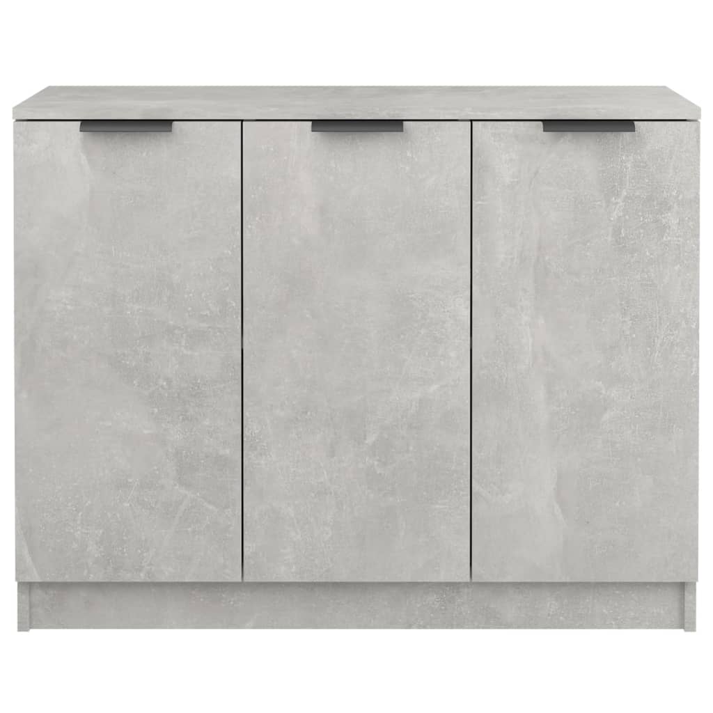 skænk 90,5 x 30 x 70 cm konstrueret træ betongrå - Image 5