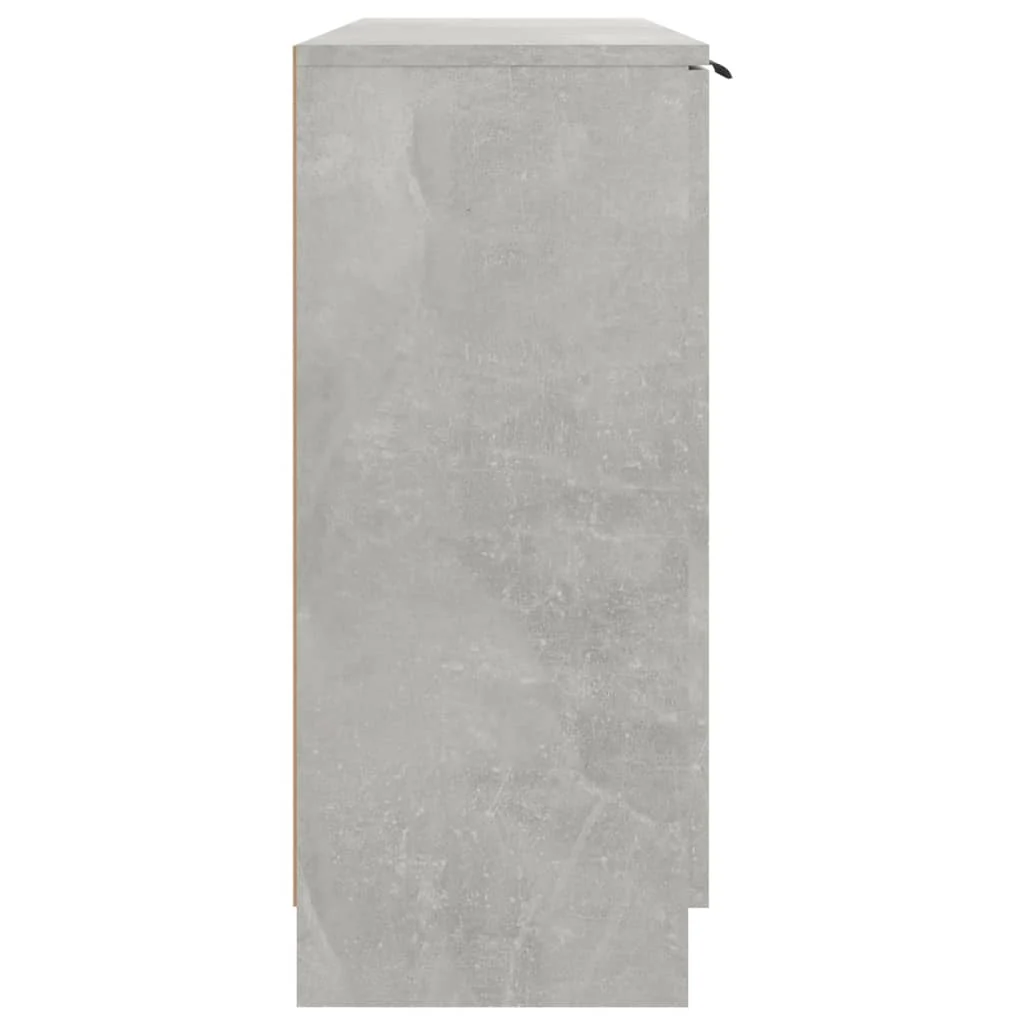 skænk 90,5 x 30 x 70 cm konstrueret træ betongrå - Image 6