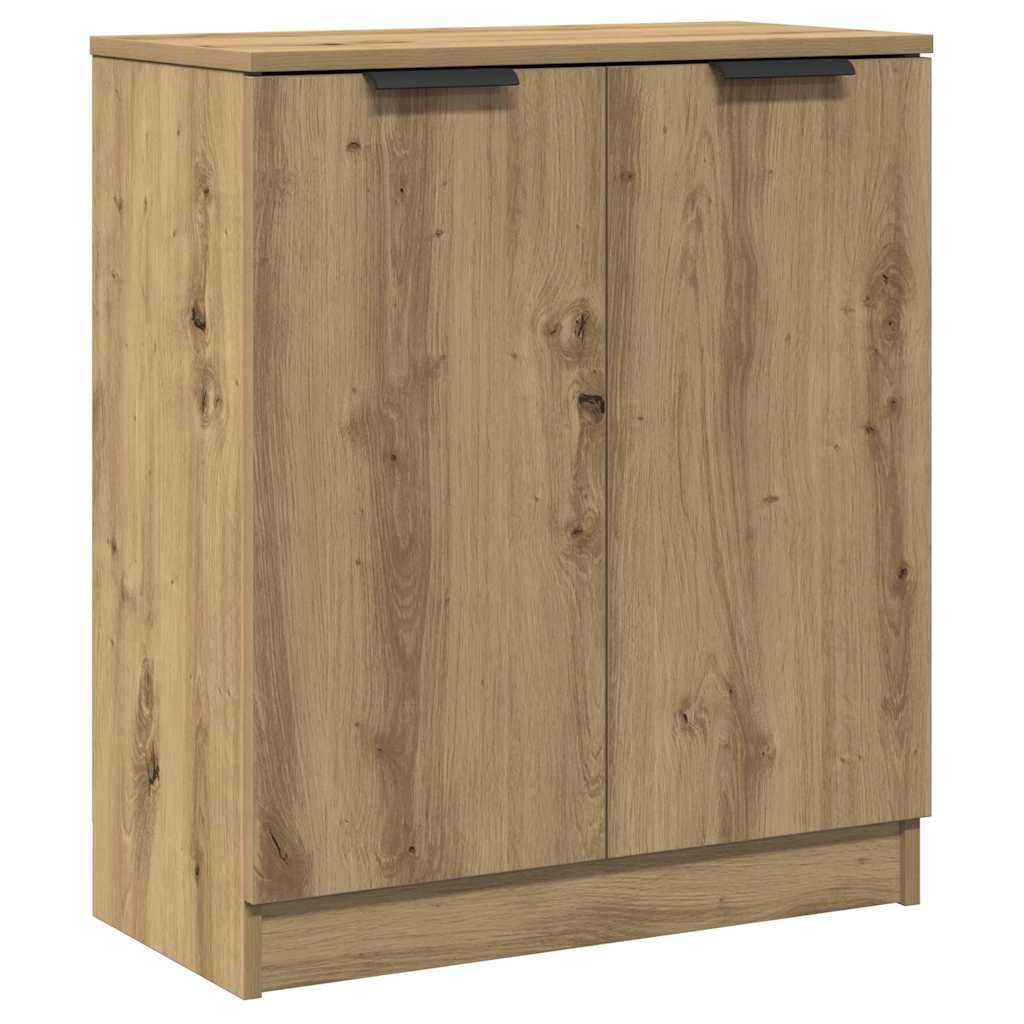 Skænke 3 stk Håndværks eg 60x30x70 cm Konstrueret træ - Image 4