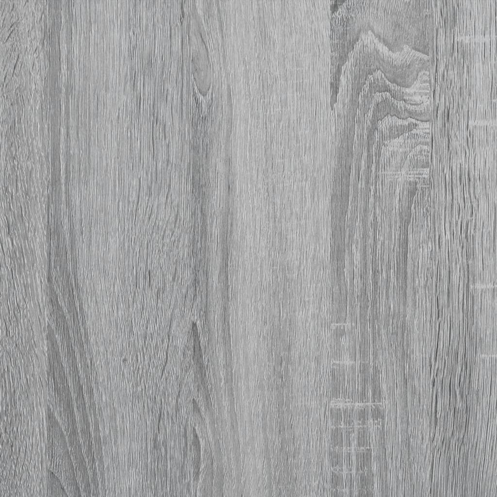 skobænk 100x38,5x49 cm konstrueret træ grå sonoma-eg - Image 8