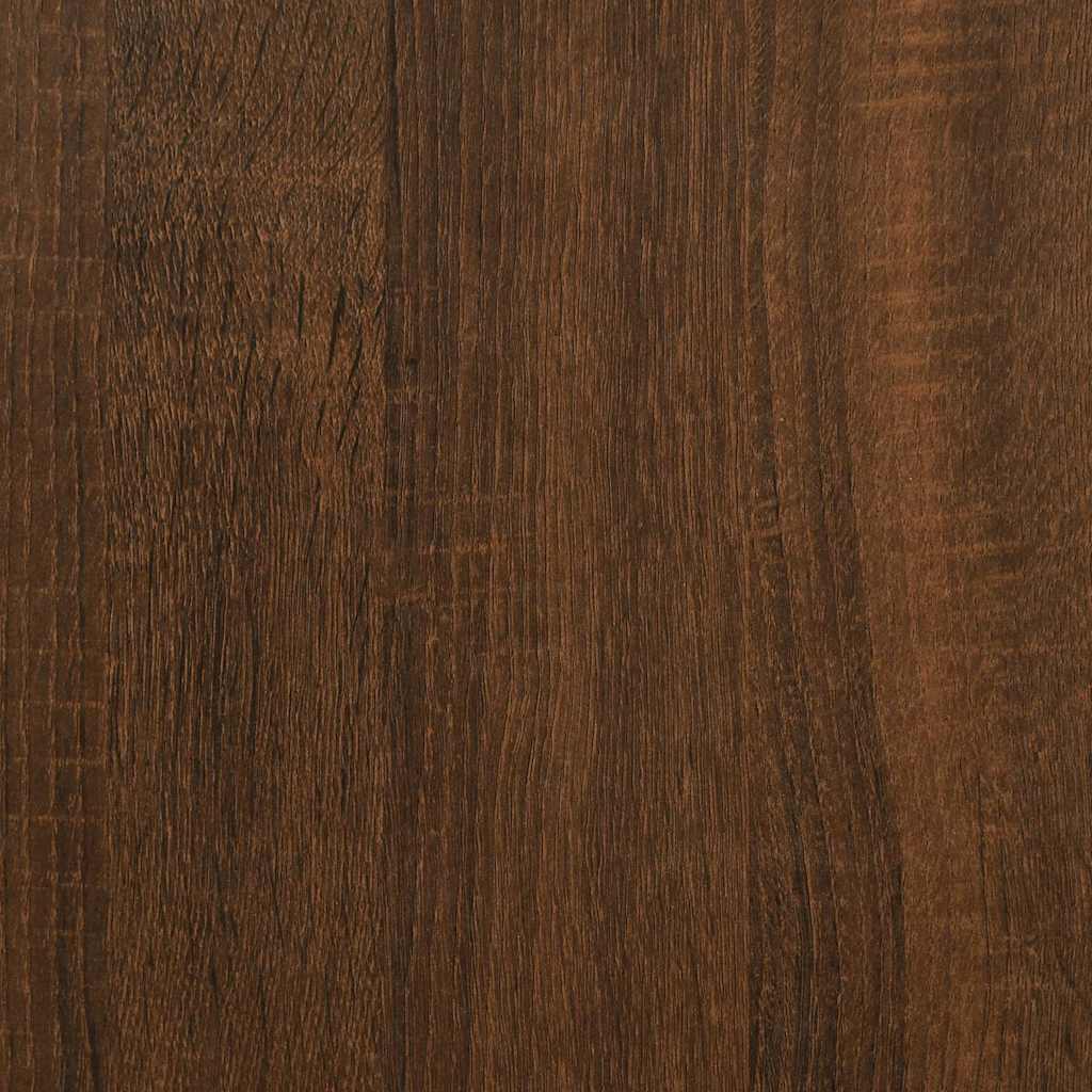 skobænk 102x32x45 cm konstrueret træ brun egetræsfarve - Image 9