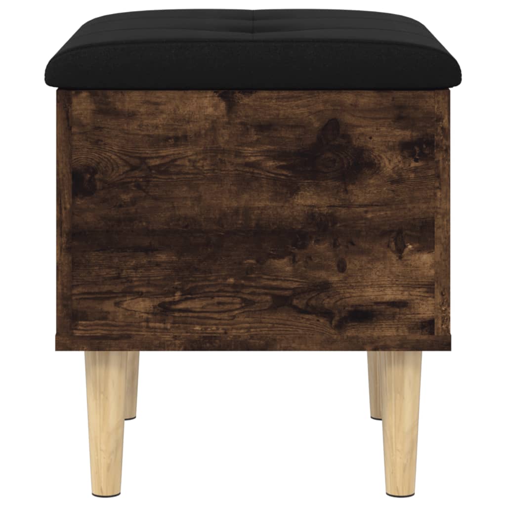 skobænk 42x42x46 cm konstrueret træ røget egetræsfarve - Image 6