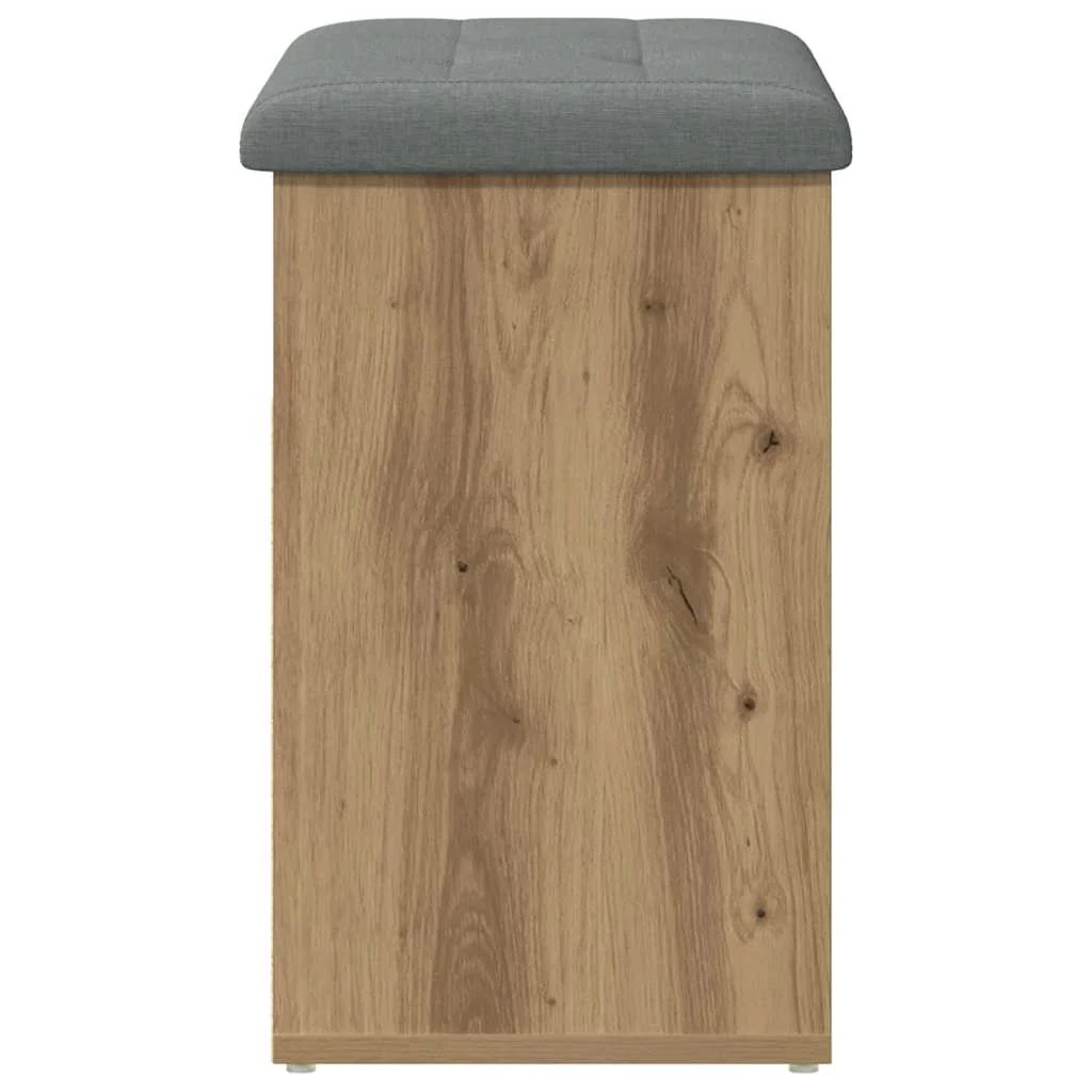 skobænk 62x32x50 cm konstrueret træ kunsteg - Image 5