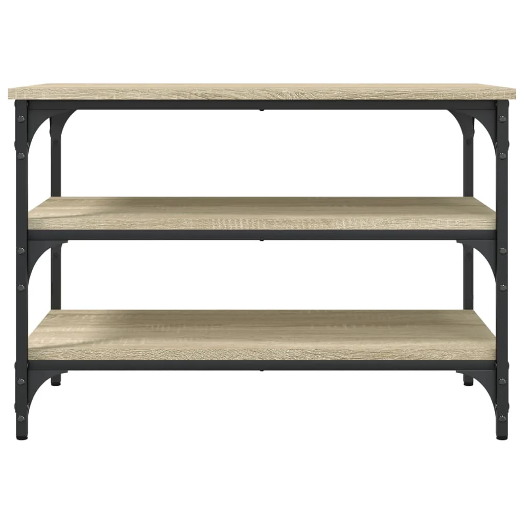 skobænk 70x38,5x49 cm konstrueret træ sonoma-eg - Image 5