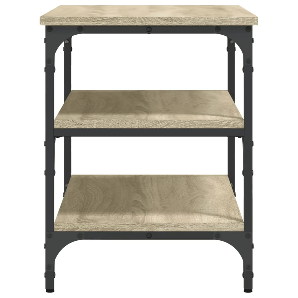 skobænk 70x38,5x49 cm konstrueret træ sonoma-eg - Image 6