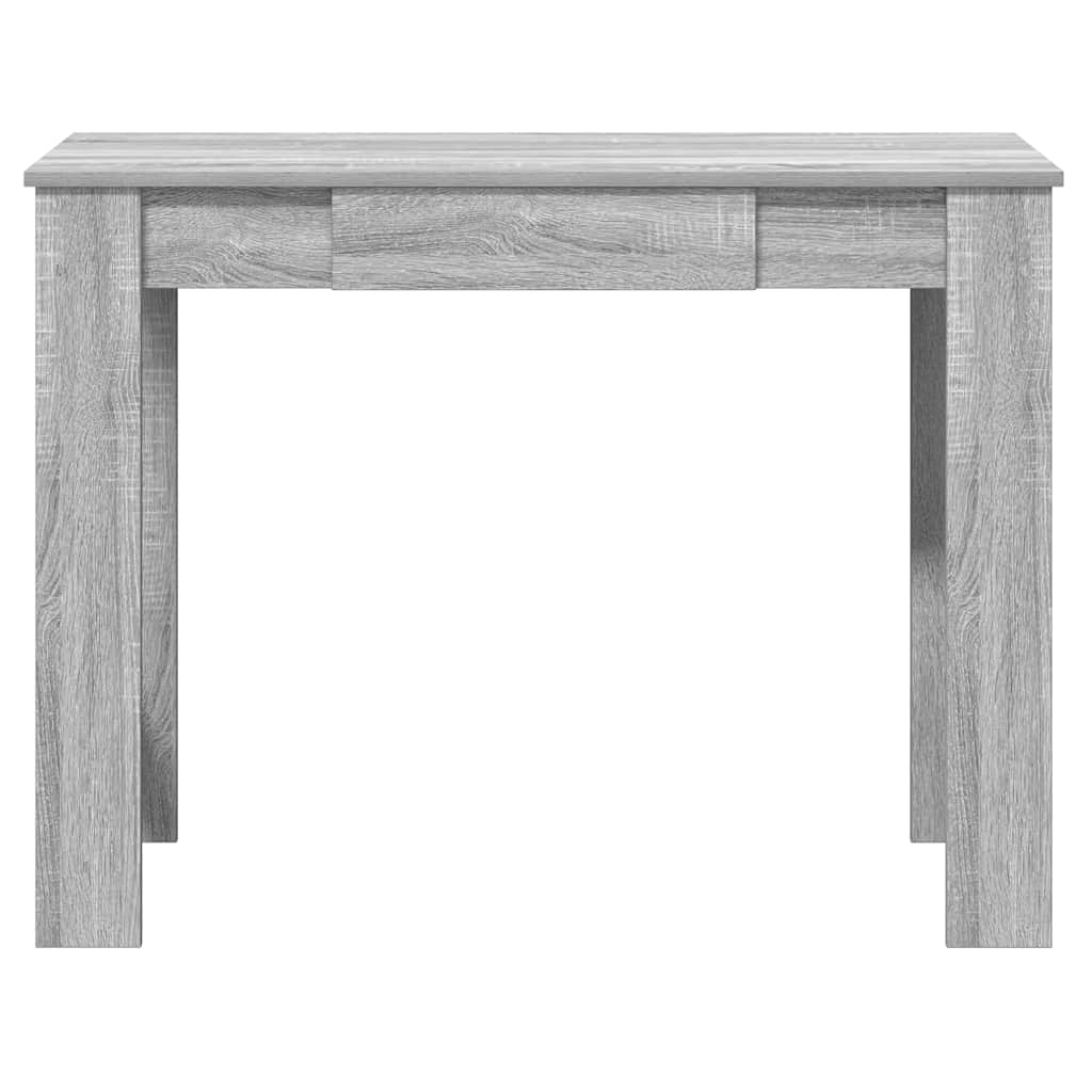 skrivebord 100x45x75 cm konstrueret træ grå sonoma-eg - Image 4