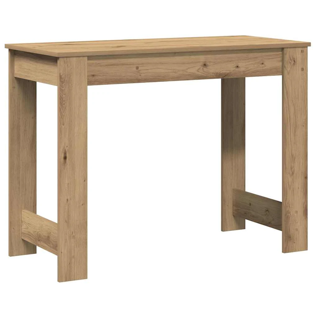 skrivebord 100x45x75 cm konstrueret træ kunsteg - Image 7