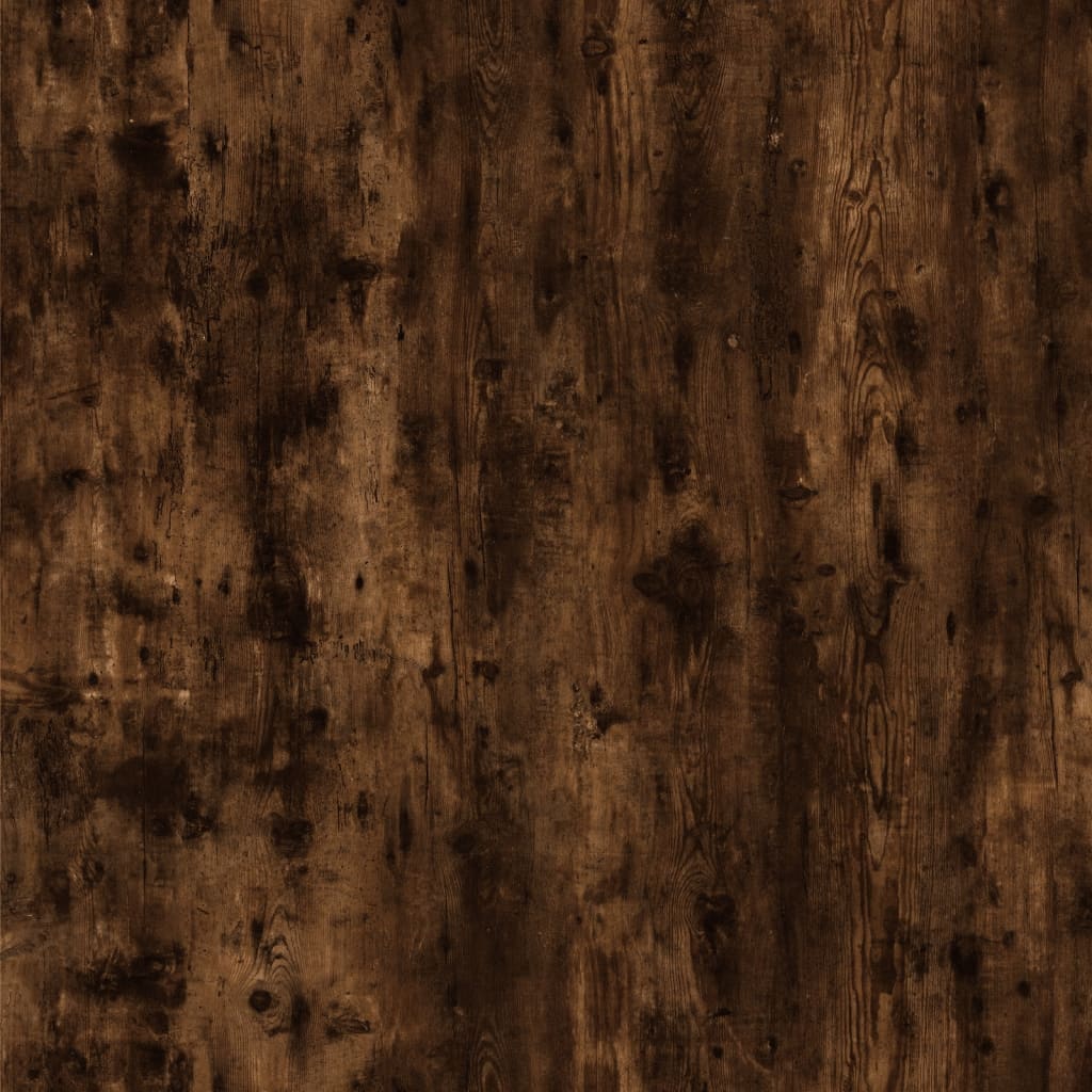 skrivebord 100x49x75 cm konstrueret træ røget egetræsfarve - Image 9