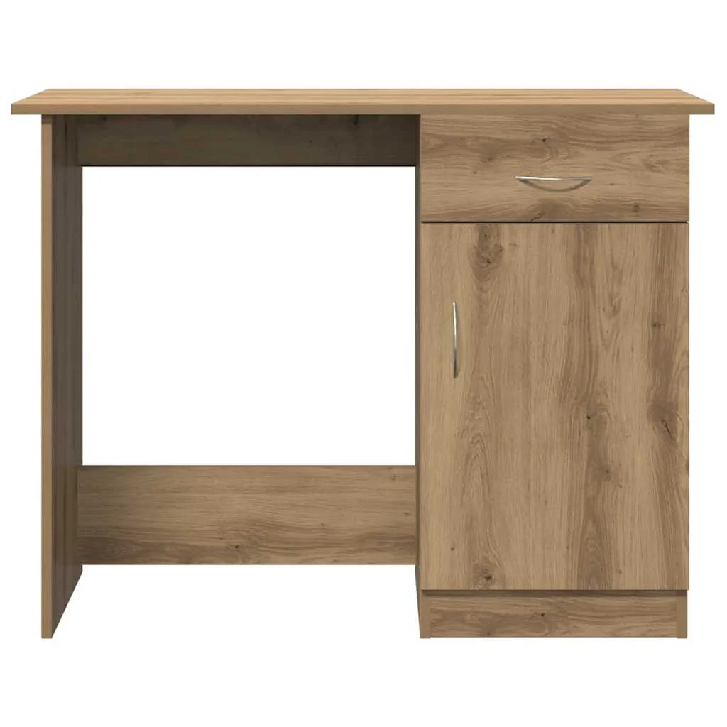 skrivebord 100x50x76 cm konstrueret træ kunsteg - Image 5
