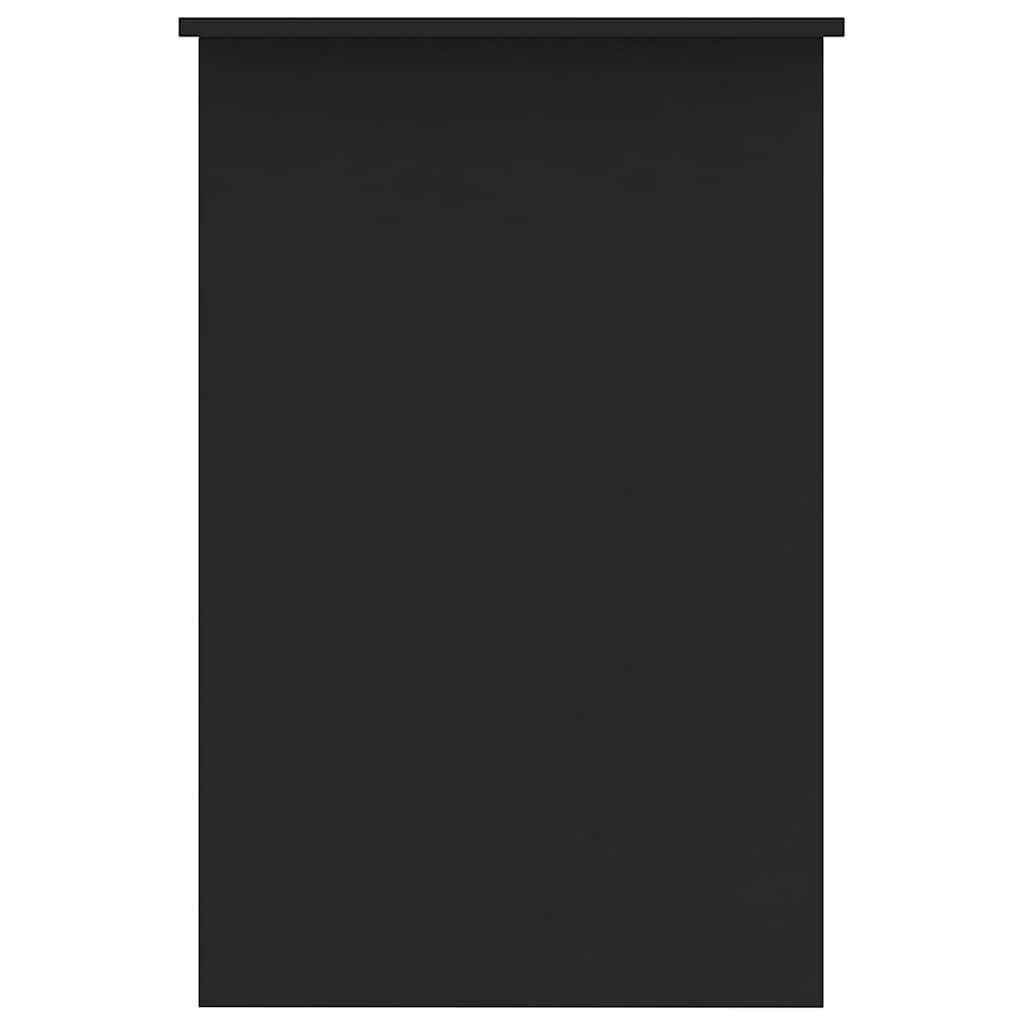 skrivebord 100x50x76 cm konstrueret træ sort - Image 5